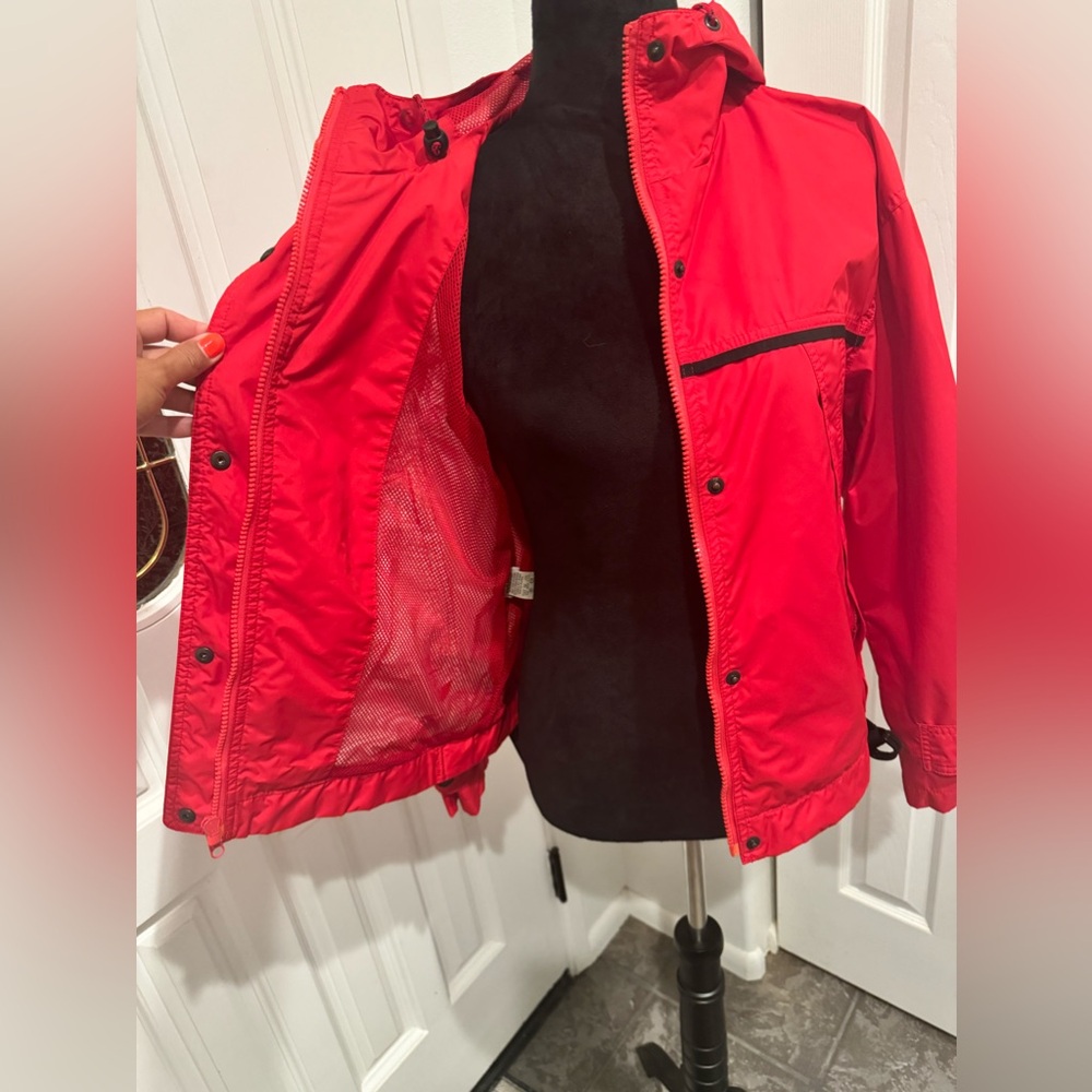 Eddie Bauer Red Light Jacket Coat Hoodie Lined Parka Outdoors XS MINT $159 - Picture 5 of 9